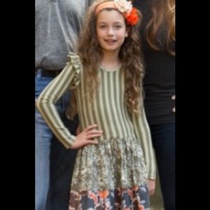 Giggle Moon fall dress size 10 and headband